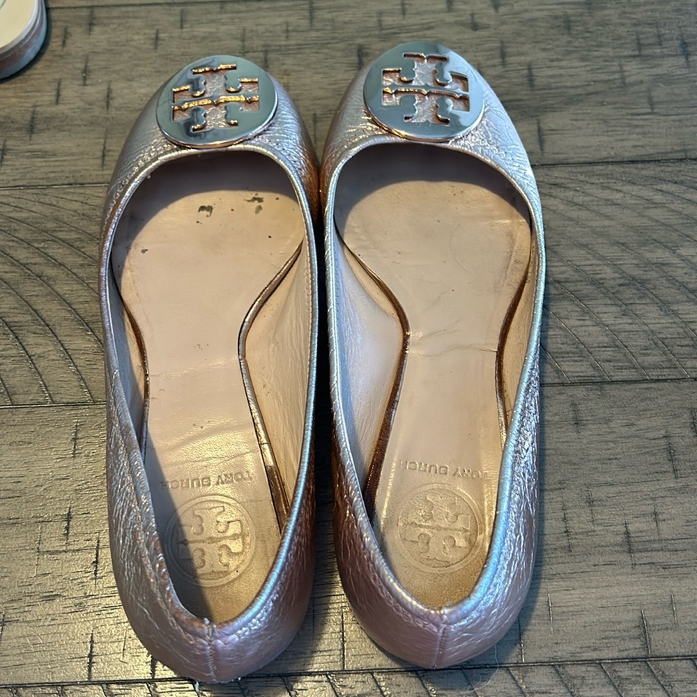 Tory Burch Rose Gold Flats